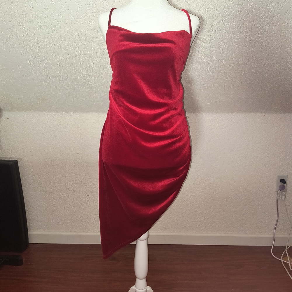Red Velvet Homecoming/ Formal Event Dress